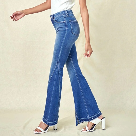 KanCan Desiree High Rise Flare Jeans - Picture 2 of 9